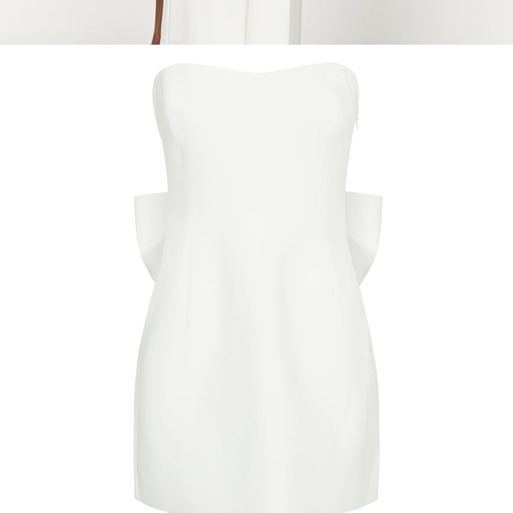 Meredith Strapless Bow Mini Dress